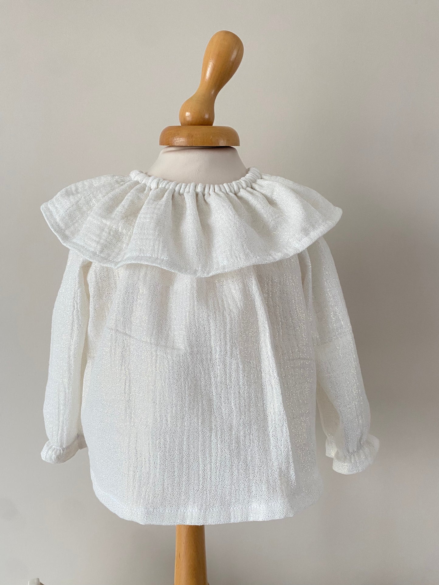 Blouse Pailleté blanc 12 mois