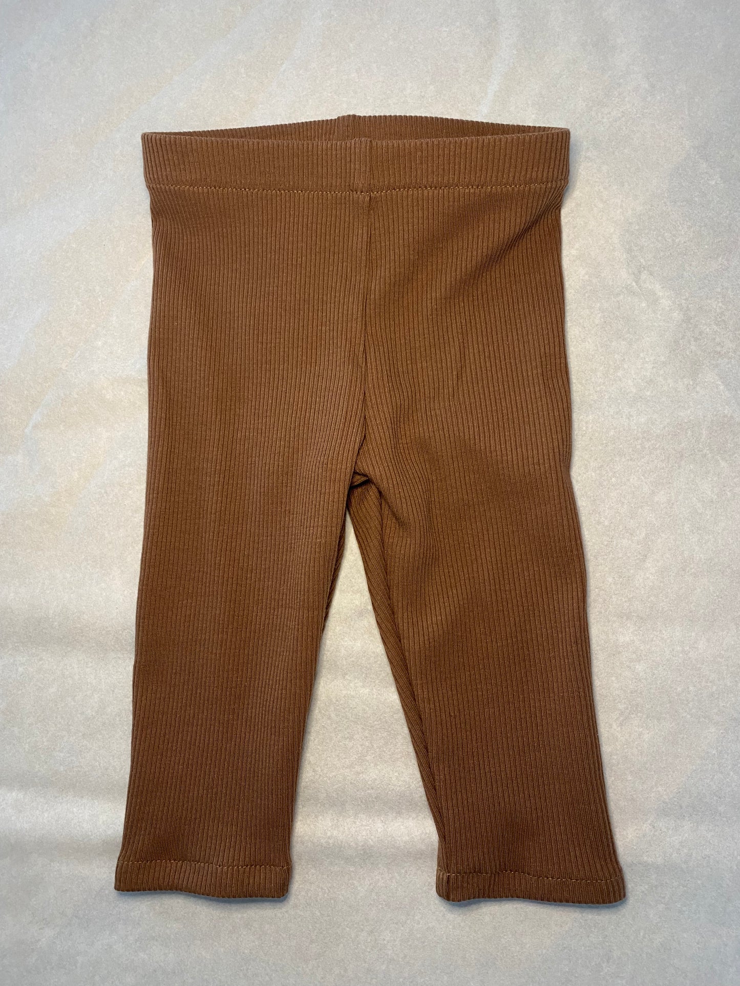 Legging côtelé camel