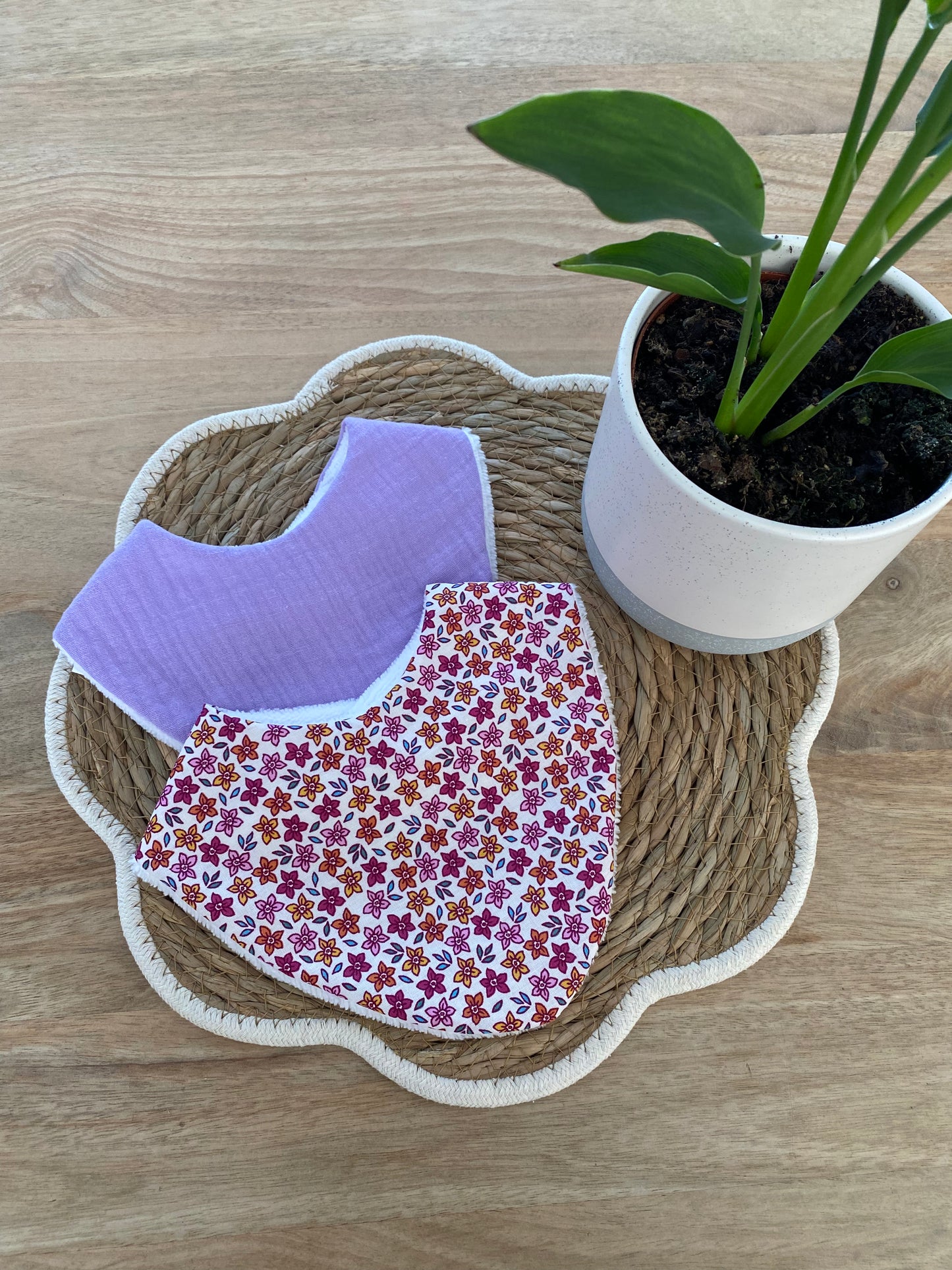 Duo de bavoirs bandana