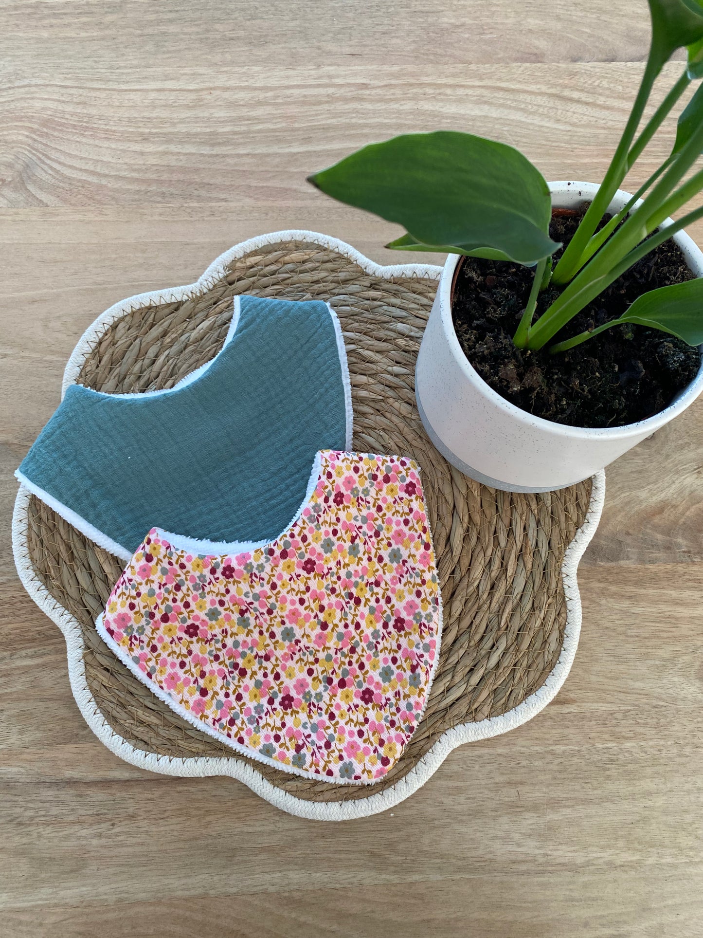 Duo de bavoirs bandana
