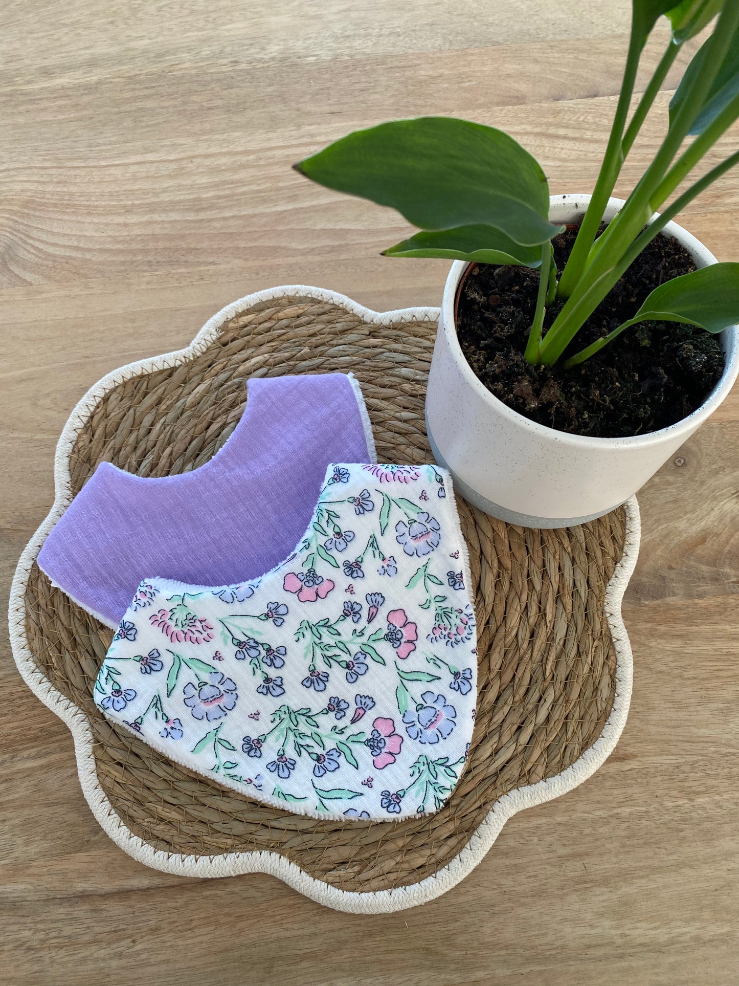 Duo de bavoirs bandana