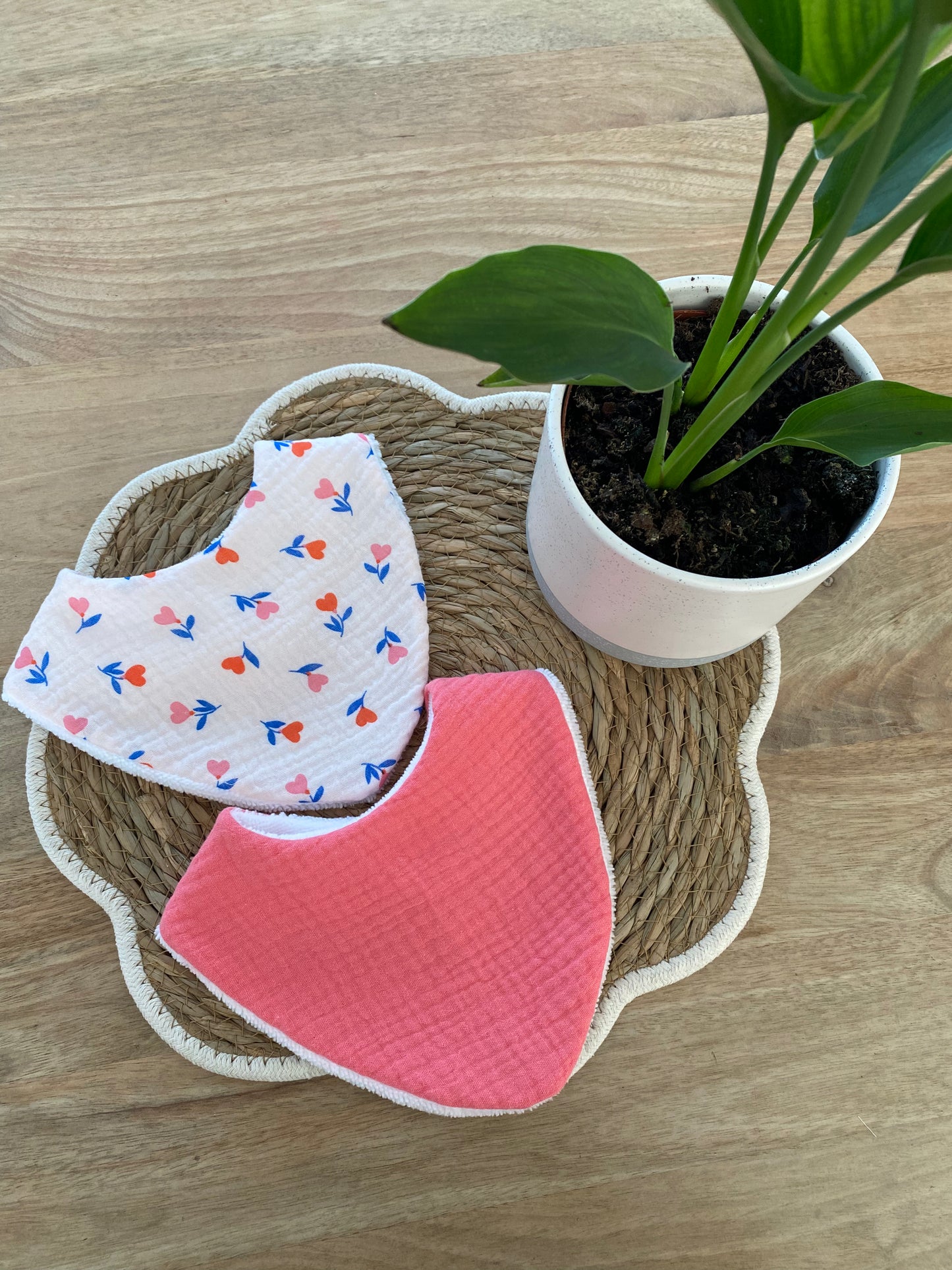 Duo de bavoirs bandana
