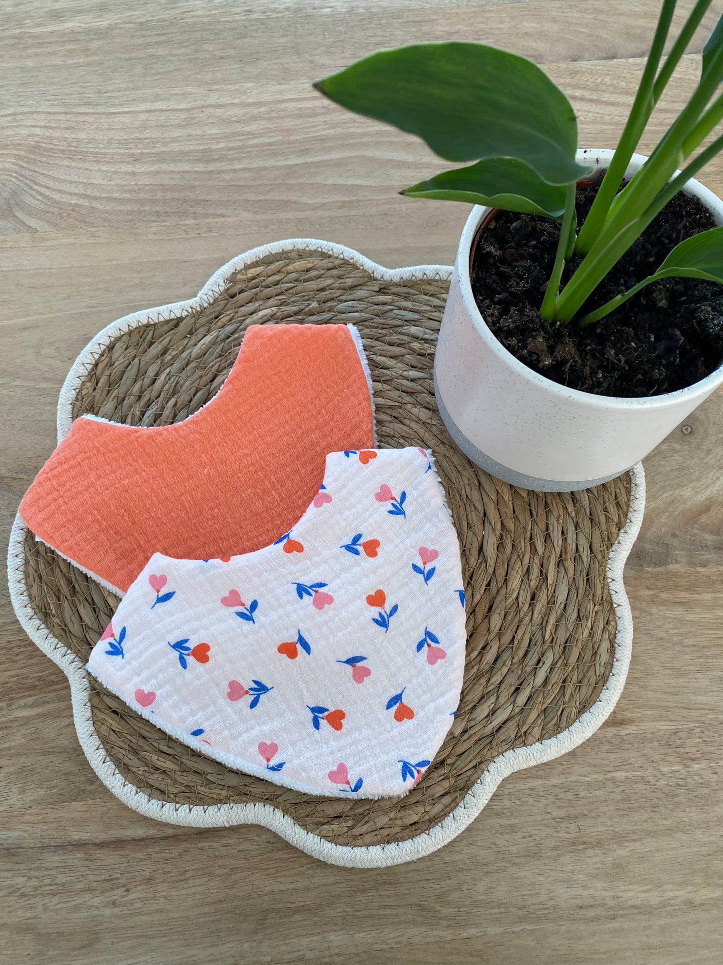Duo de bavoirs bandana