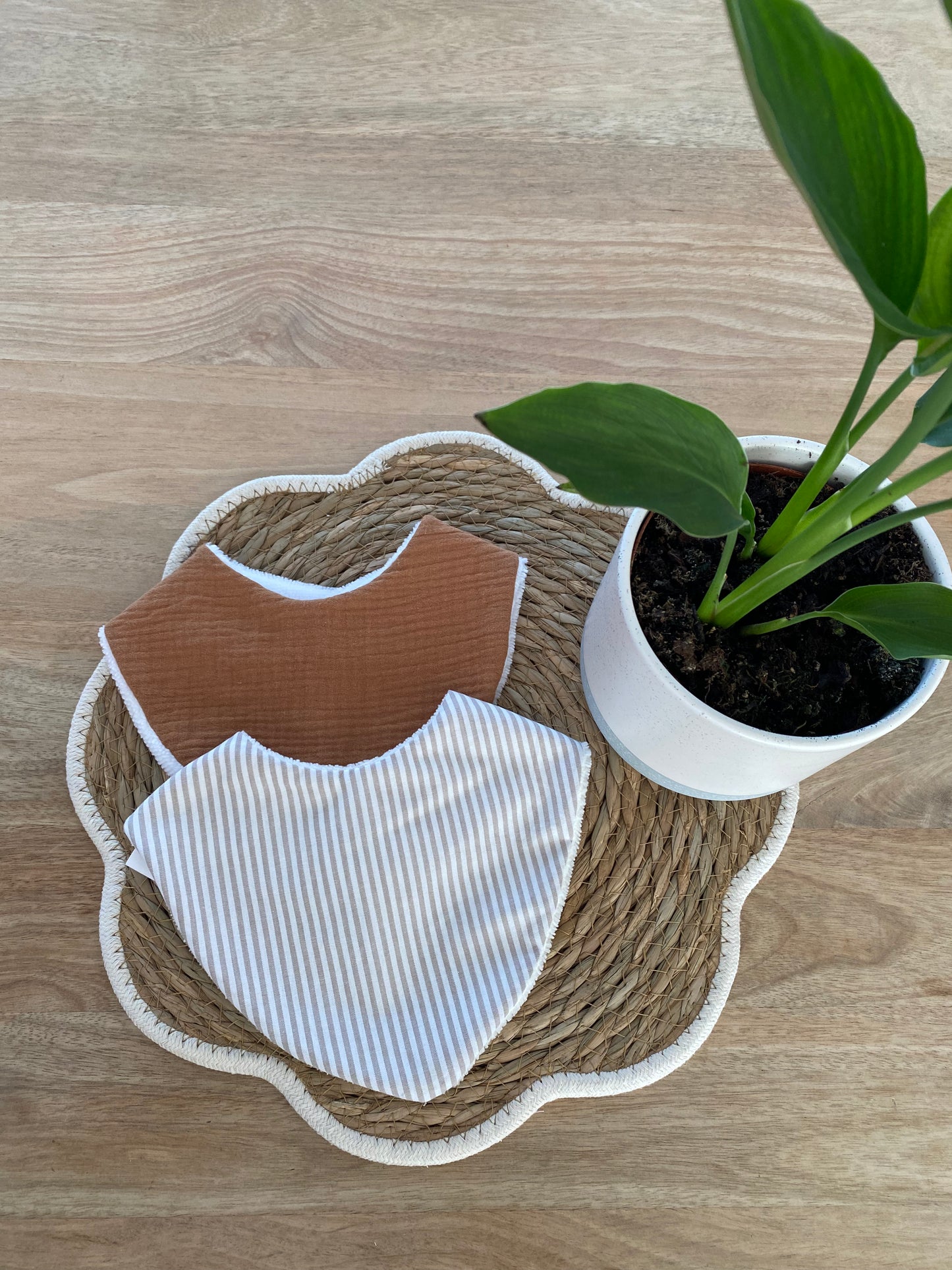 Duo de bavoirs bandana