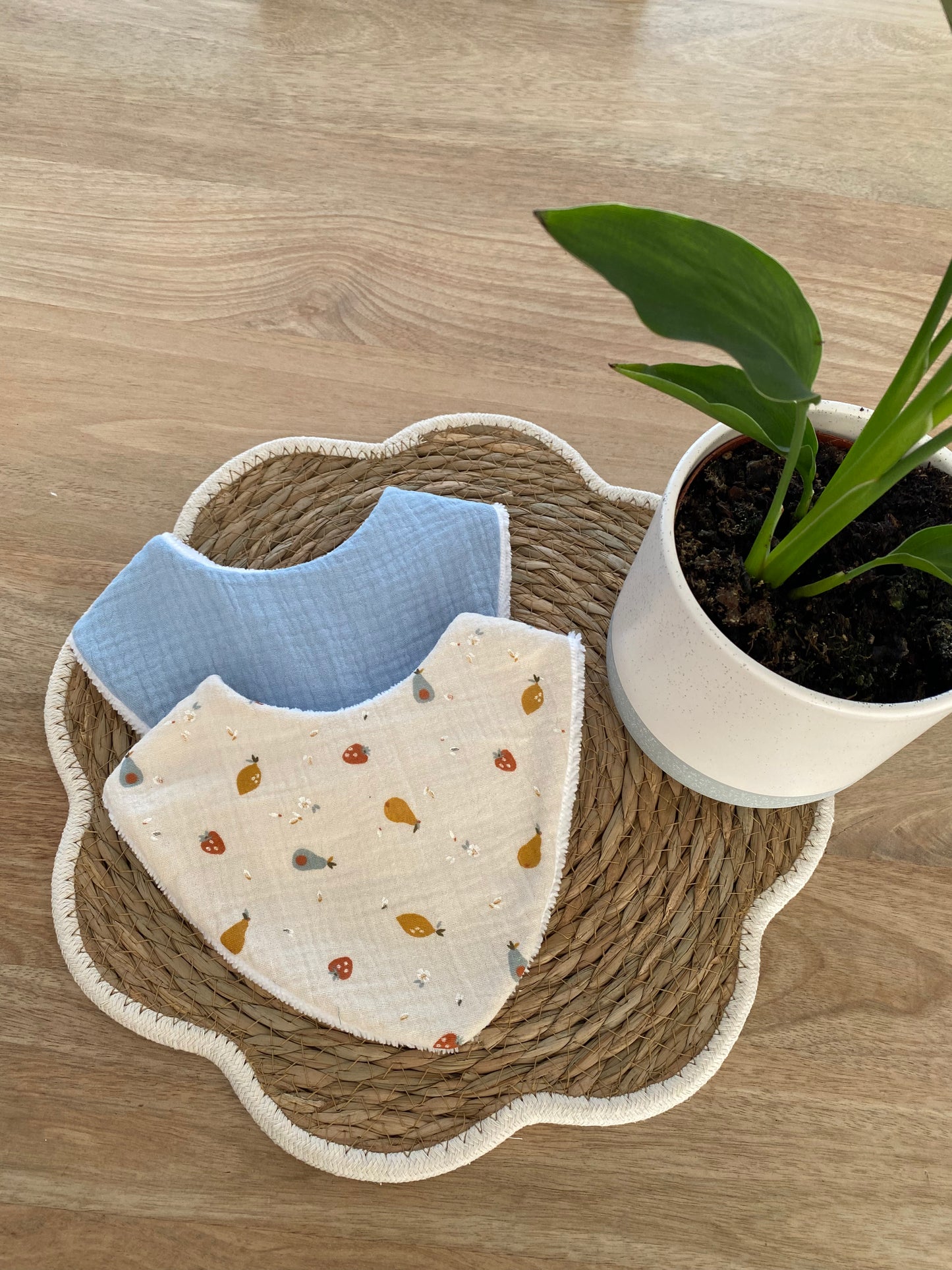Duo de bavoirs bandana