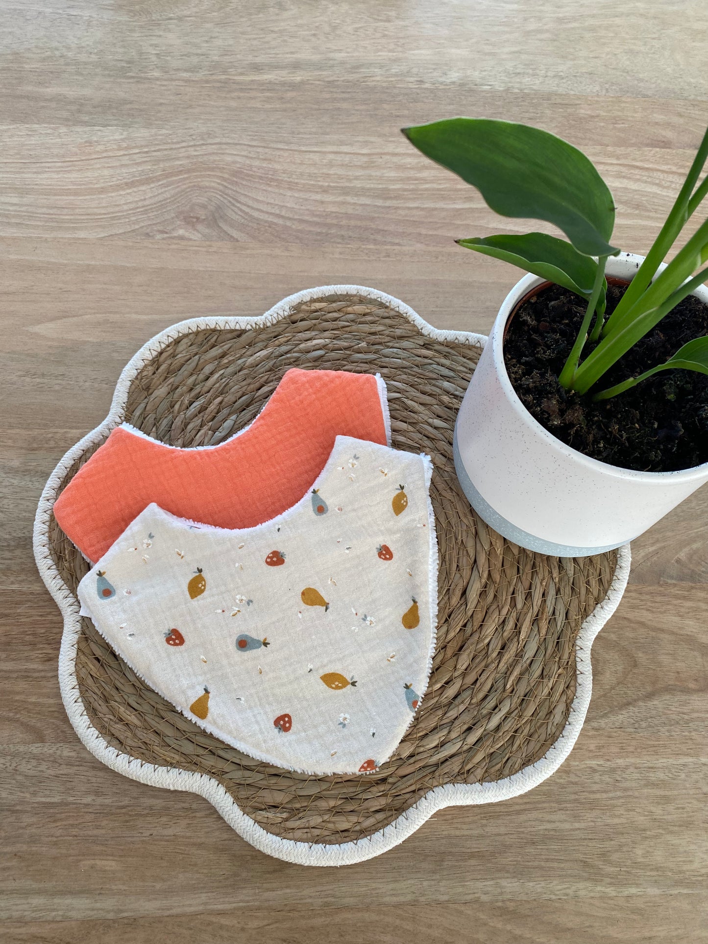 Duo de bavoirs bandana