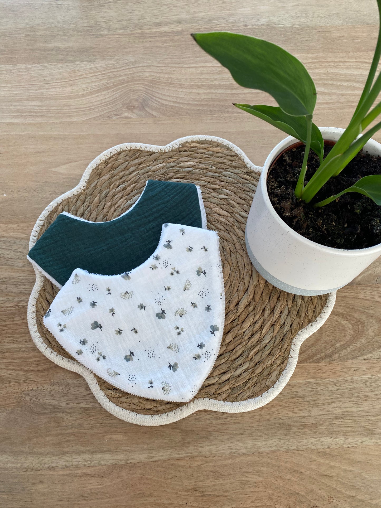 Duo de bavoirs bandana