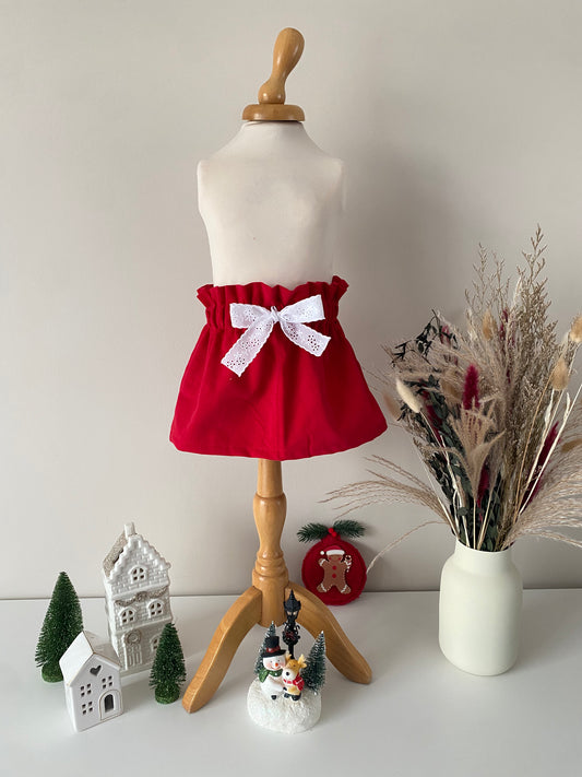 Jupe paperbag Noël